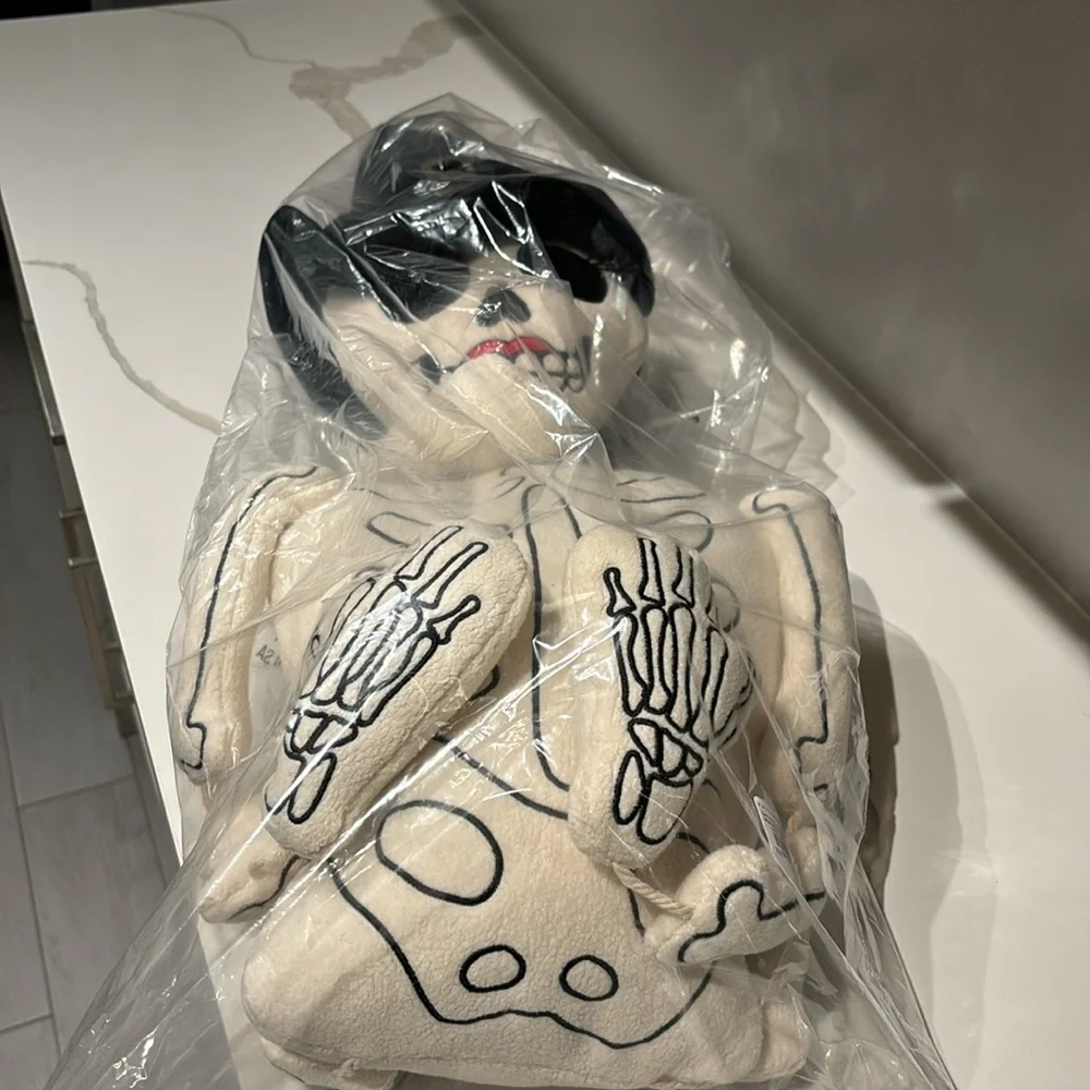 Pottery Barn Ms. Bones shaped pillow